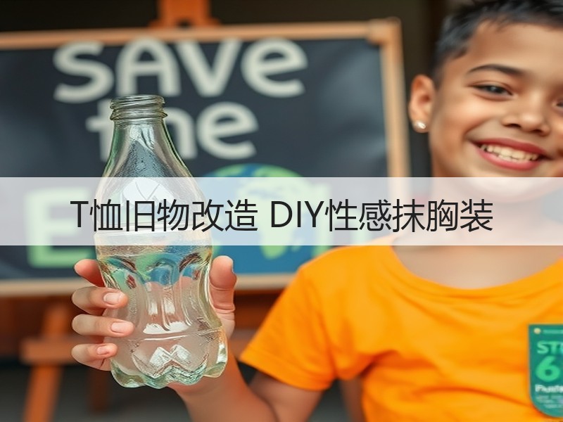 T恤旧物改造 DIY性感抹胸装