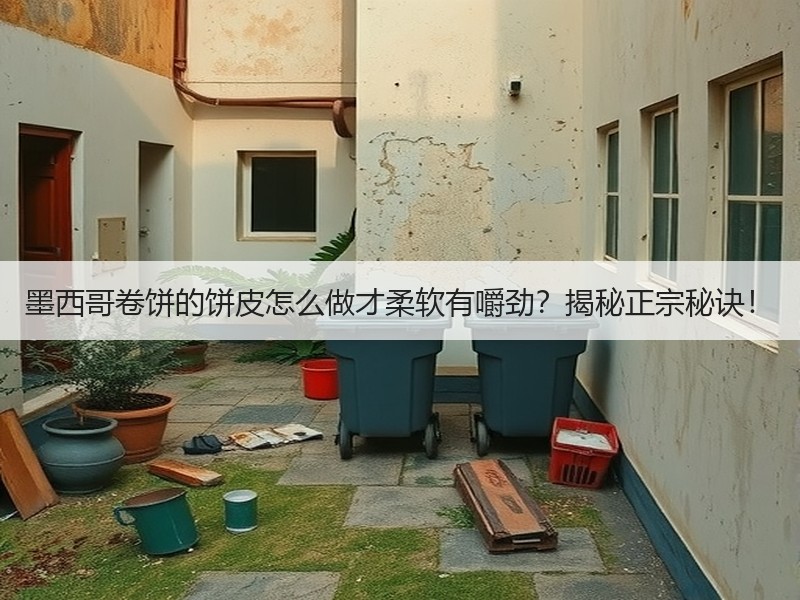 墨西哥卷饼的饼皮怎么做才柔软有嚼劲？揭秘正宗秘诀！