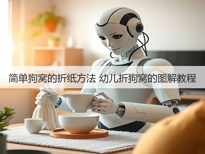 简单狗窝的折纸方法 幼儿折狗窝的图解教程