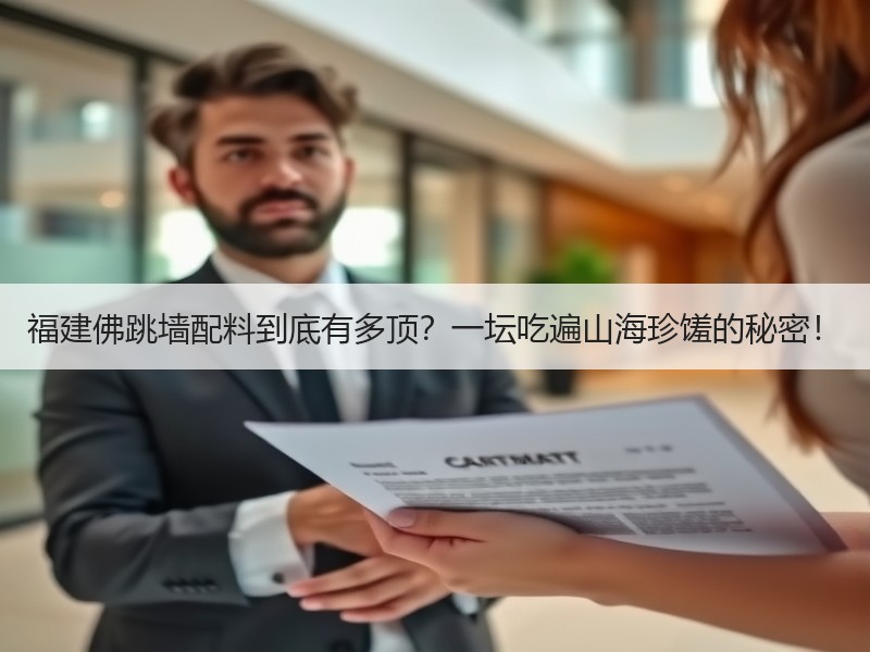 福建佛跳墙配料到底有多顶？一坛吃遍山海珍馐的秘密！