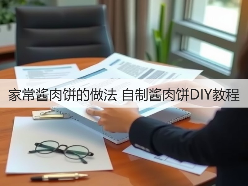 家常酱肉饼的做法 自制酱肉饼DIY教程