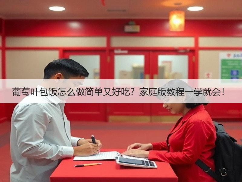 葡萄叶包饭怎么做简单又好吃？家庭版教程一学就会！