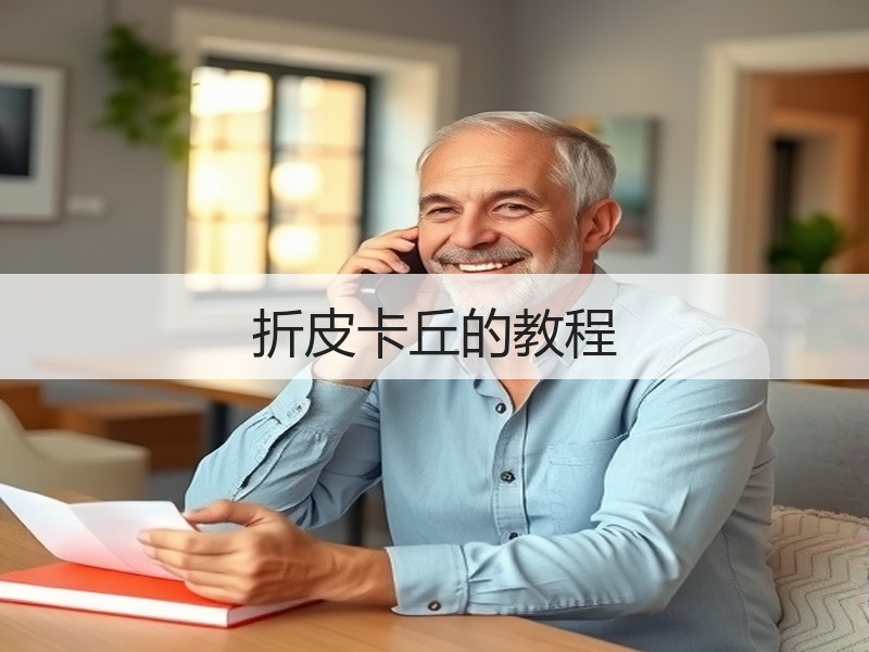折皮卡丘的教程