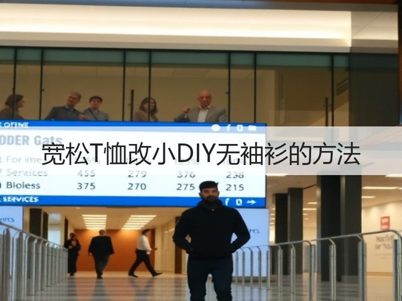 宽松T恤改小DIY无袖衫的方法