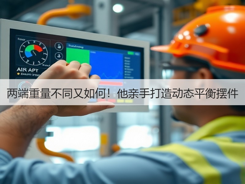 两端重量不同又如何！他亲手打造动态平衡摆件