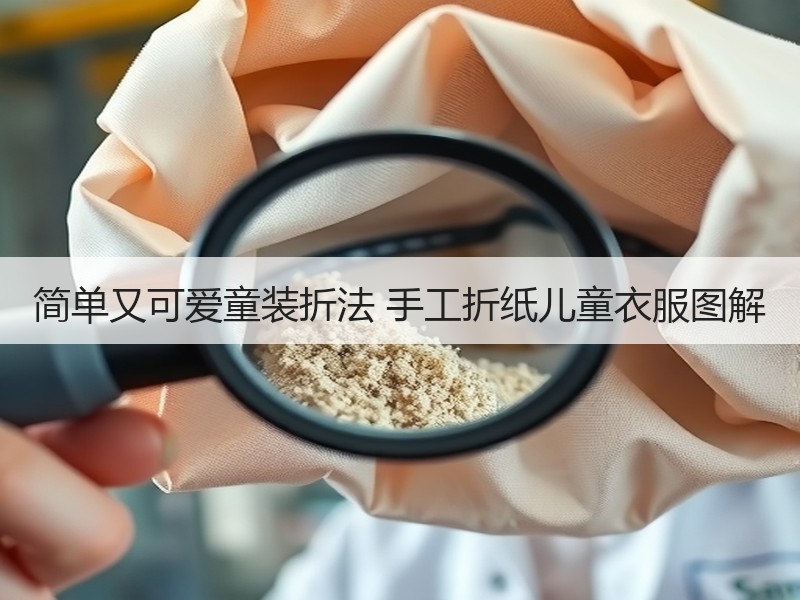 简单又可爱童装折法 手工折纸儿童衣服图解