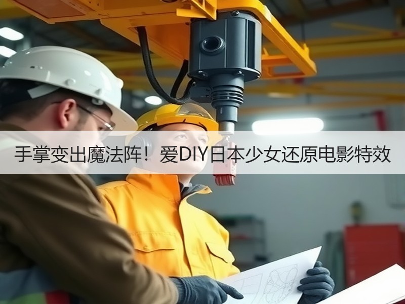 手掌变出魔法阵！爱DIY日本少女还原电影特效