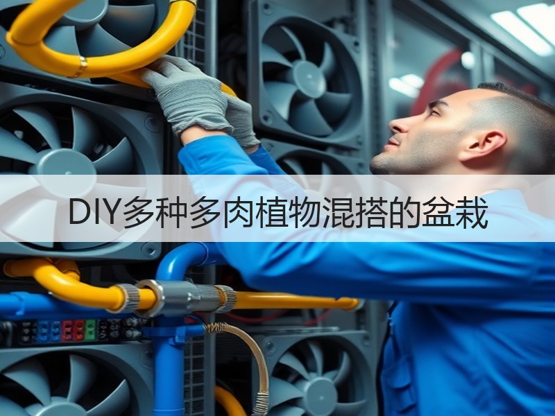 DIY多种多肉植物混搭的盆栽