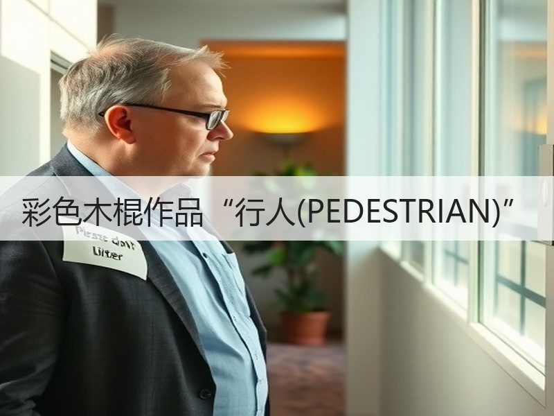 彩色木棍作品“行人(PEDESTRIAN)”