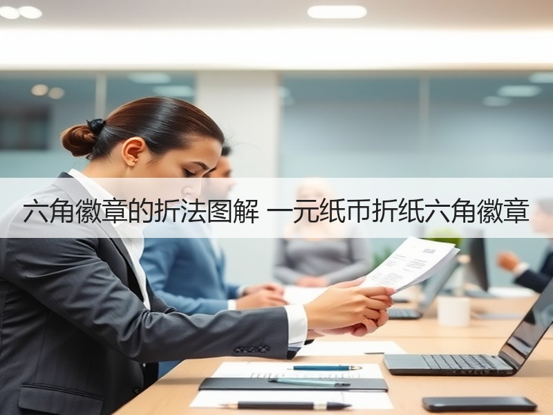 六角徽章的折法图解 一元纸币折纸六角徽章
