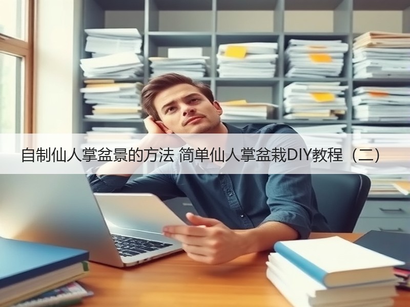 自制仙人掌盆景的方法 简单仙人掌盆栽DIY教程（二）