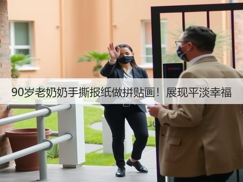 90岁老奶奶手撕报纸做拼贴画！展现平淡幸福