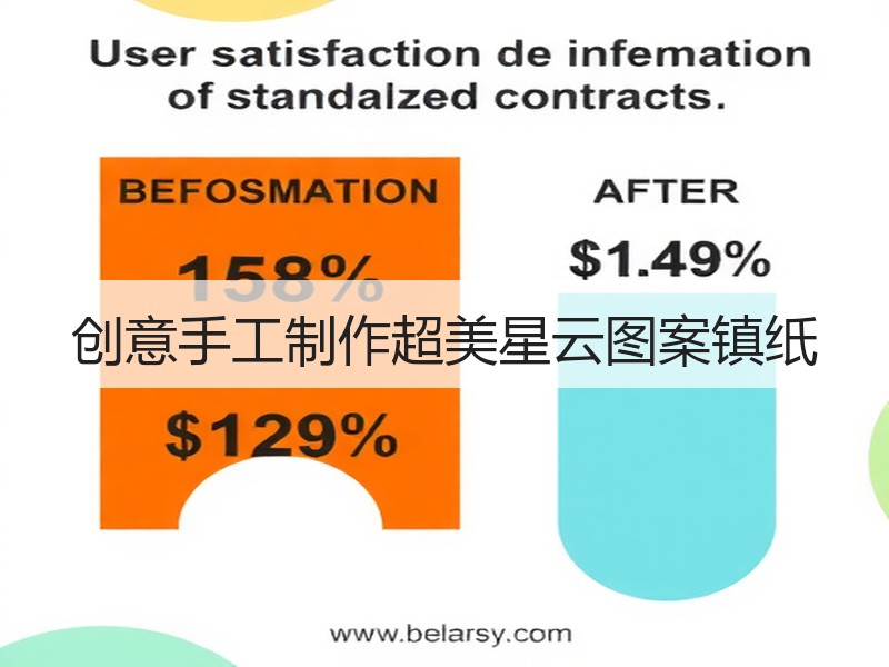 创意手工制作超美星云图案镇纸