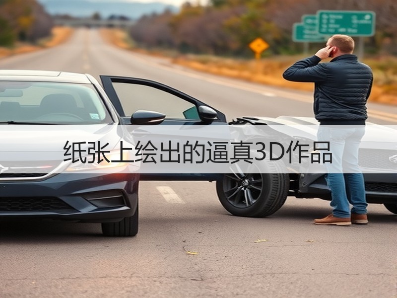纸张上绘出的逼真3D作品