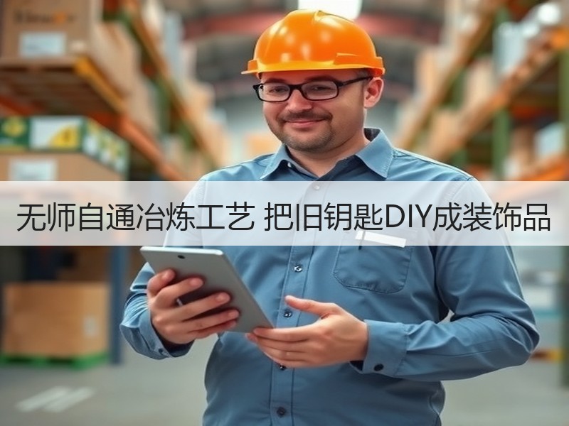 无师自通冶炼工艺 把旧钥匙DIY成装饰品