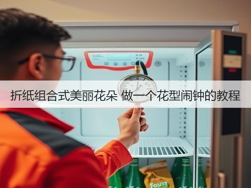 折纸组合式美丽花朵 做一个花型闹钟的教程