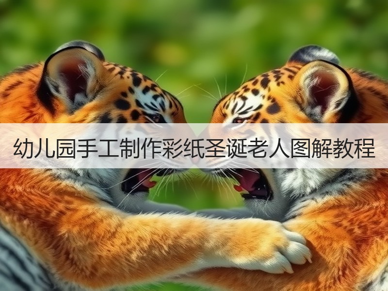 幼儿园手工制作彩纸圣诞老人图解教程