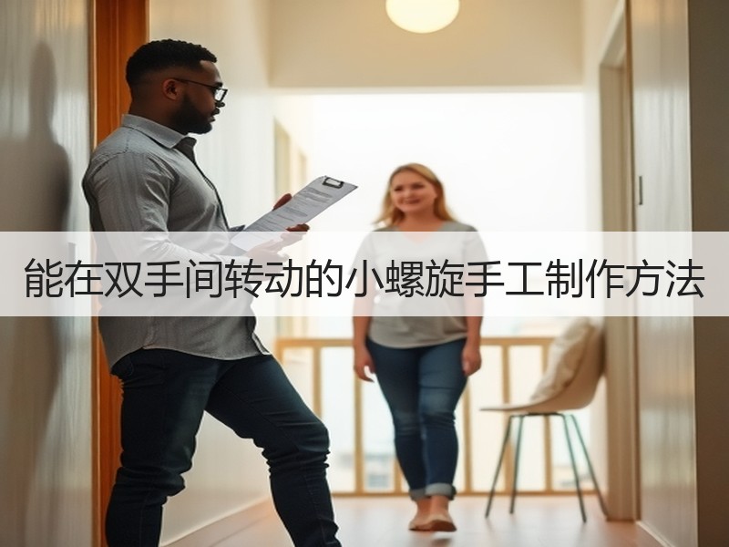 能在双手间转动的小螺旋手工制作方法