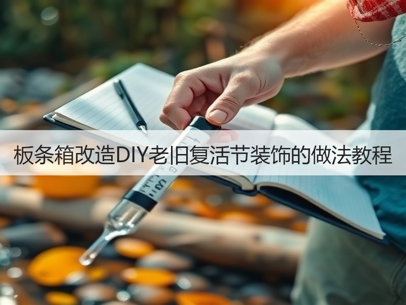 板条箱改造DIY老旧复活节装饰的做法教程