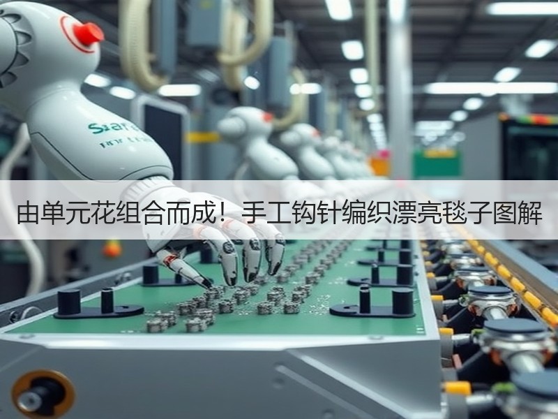 由单元花组合而成！手工钩针编织漂亮毯子图解