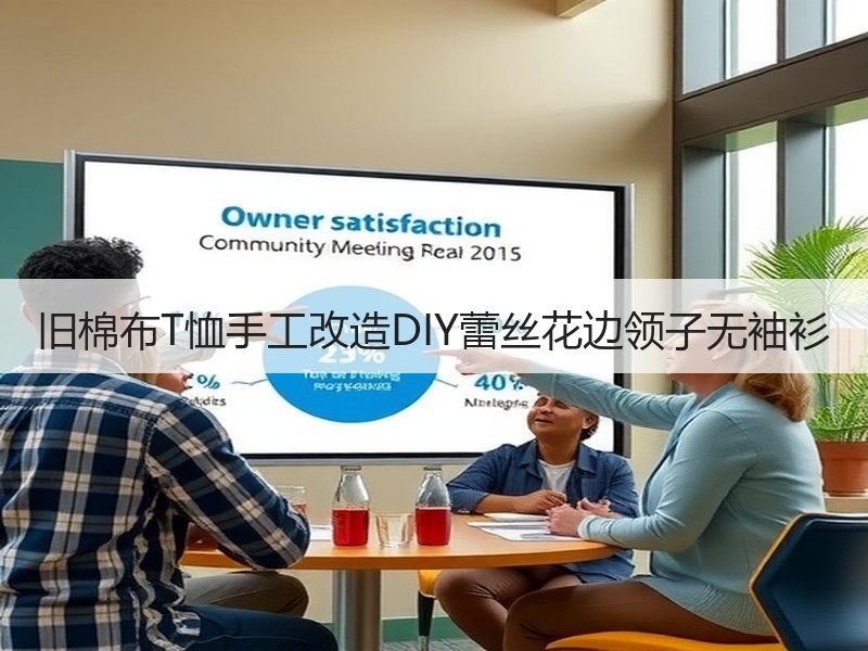旧棉布T恤手工改造DIY蕾丝花边领子无袖衫