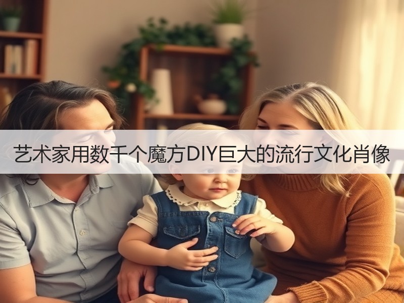 艺术家用数千个魔方DIY巨大的流行文化肖像