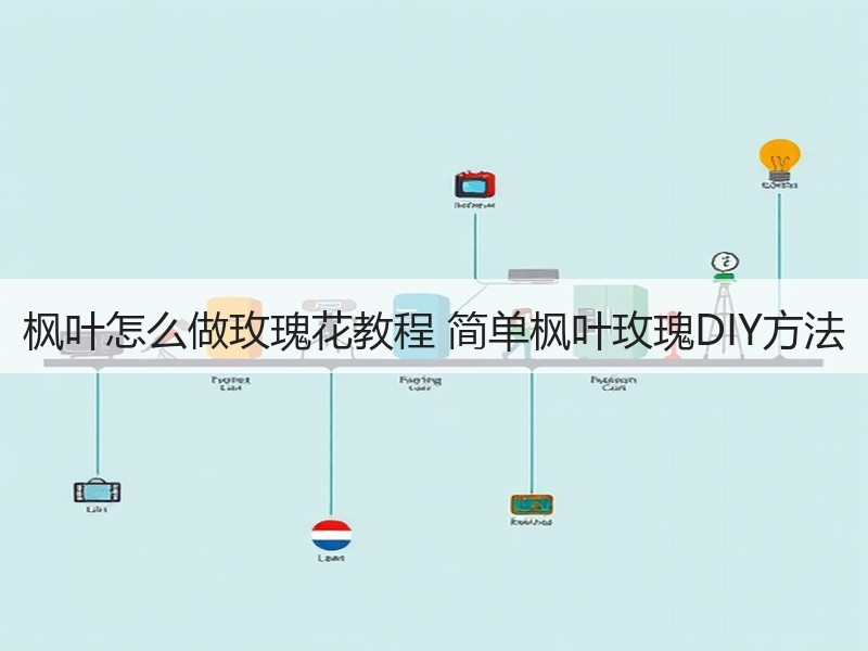 枫叶怎么做玫瑰花教程 简单枫叶玫瑰DIY方法