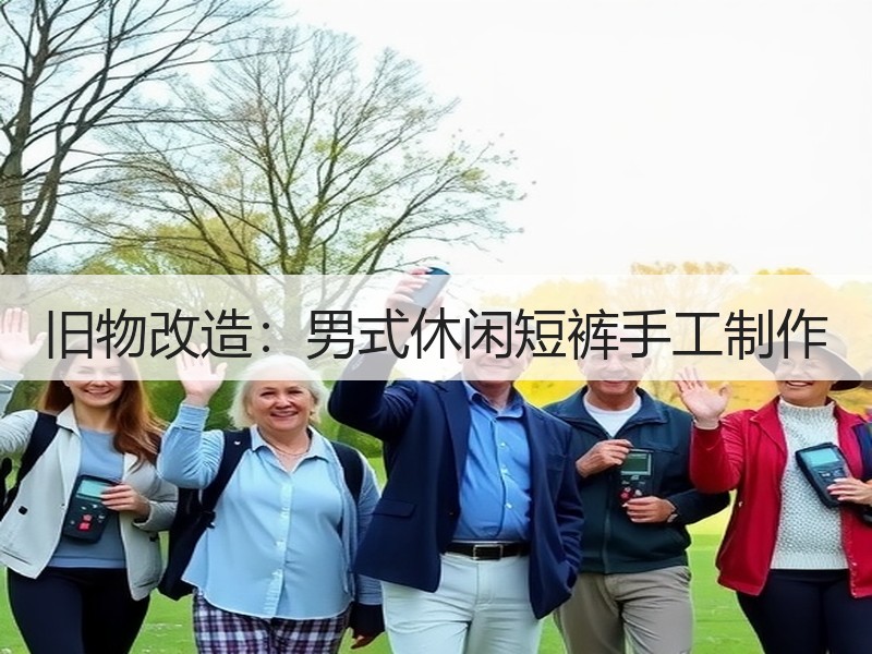 旧物改造：男式休闲短裤手工制作