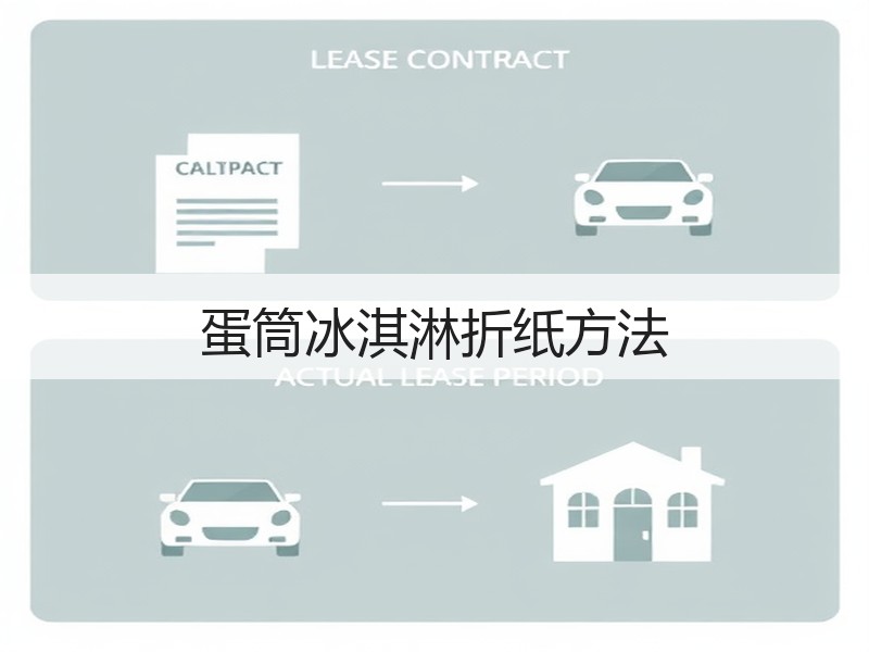 蛋筒冰淇淋折纸方法