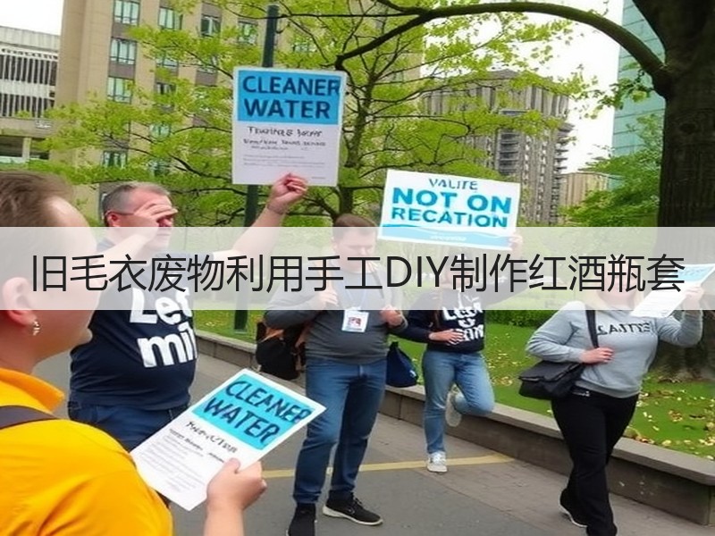 旧毛衣废物利用手工DIY制作红酒瓶套