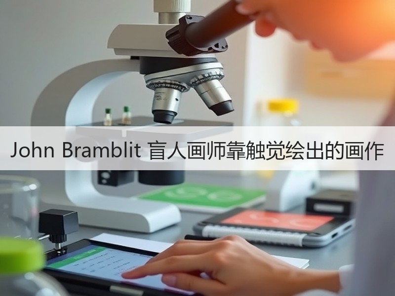 John Bramblit 盲人画师靠触觉绘出的画作