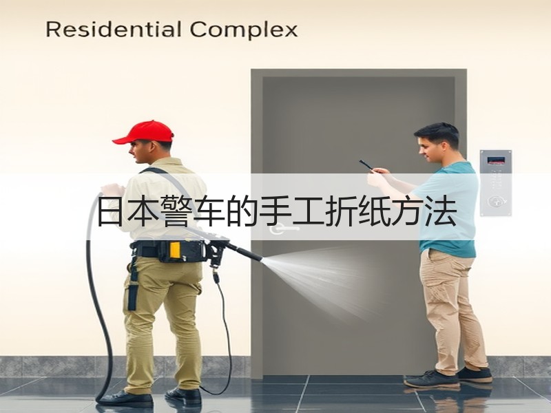 日本警车的手工折纸方法