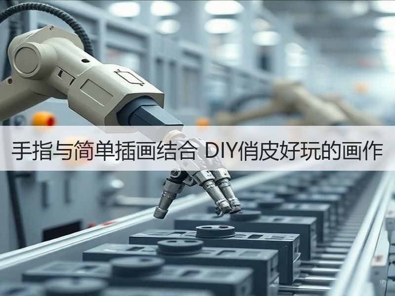 手指与简单插画结合 DIY俏皮好玩的画作