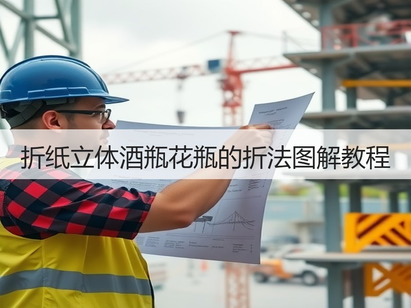 折纸立体酒瓶花瓶的折法图解教程