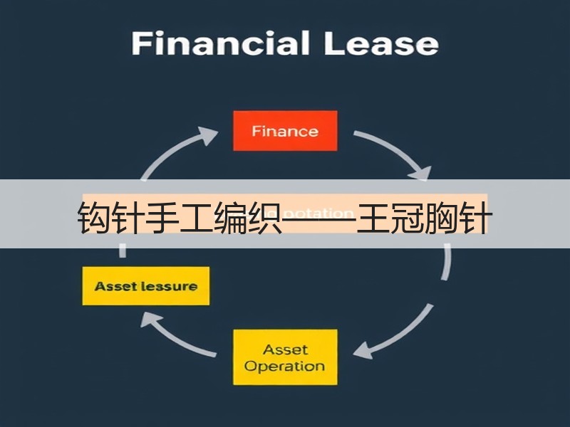 钩针手工编织——王冠胸针