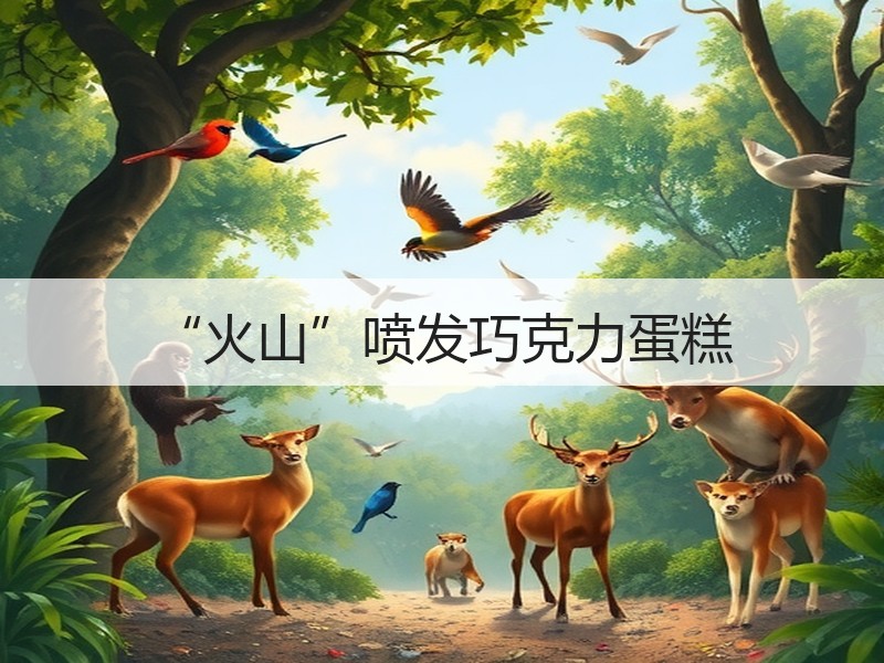 “火山”喷发巧克力蛋糕