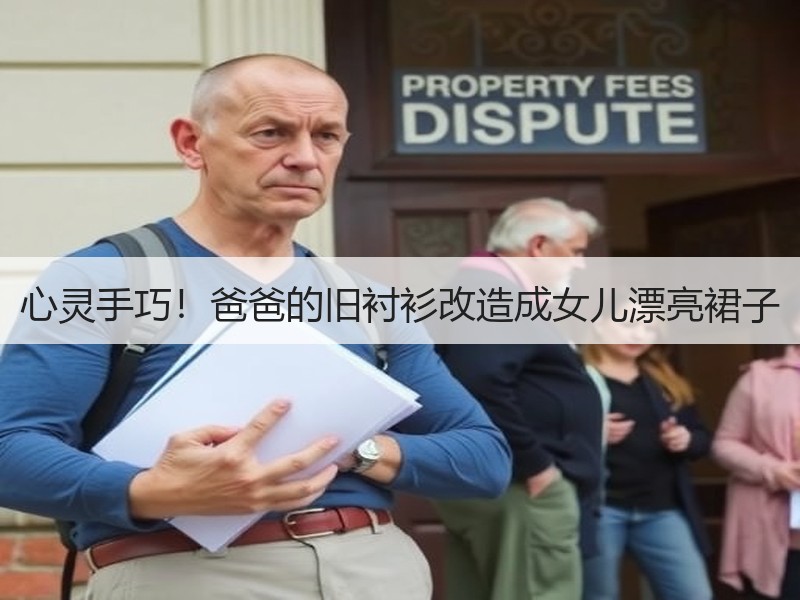 心灵手巧！爸爸的旧衬衫改造成女儿漂亮裙子