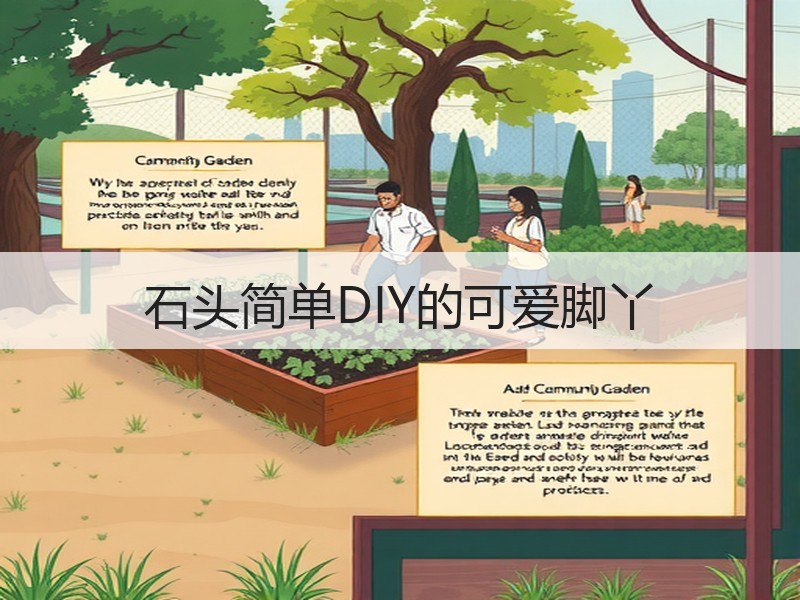 石头简单DIY的可爱脚丫