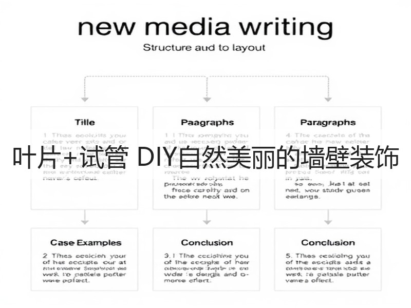 叶片+试管 DIY自然美丽的墙壁装饰