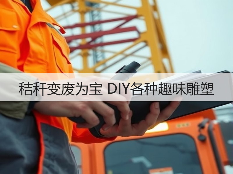 秸秆变废为宝 DIY各种趣味雕塑