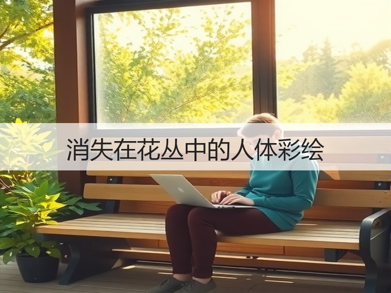 消失在花丛中的人体彩绘