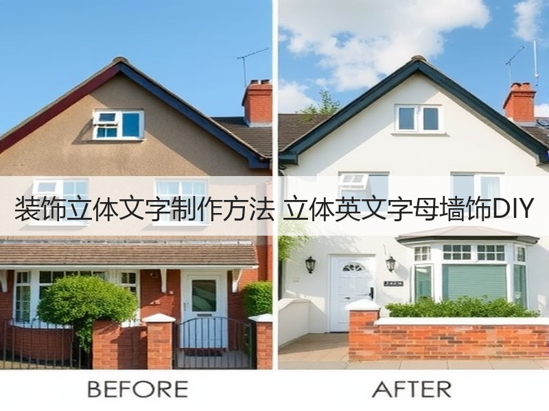 装饰立体文字制作方法 立体英文字母墙饰DIY