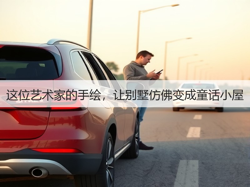 这位艺术家的手绘，让别墅仿佛变成童话小屋
