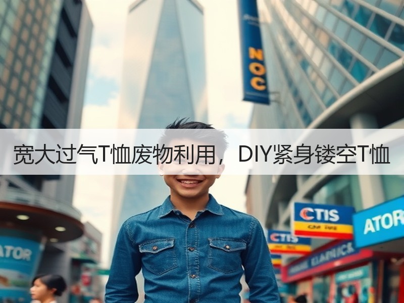 宽大过气T恤废物利用，DIY紧身镂空T恤
