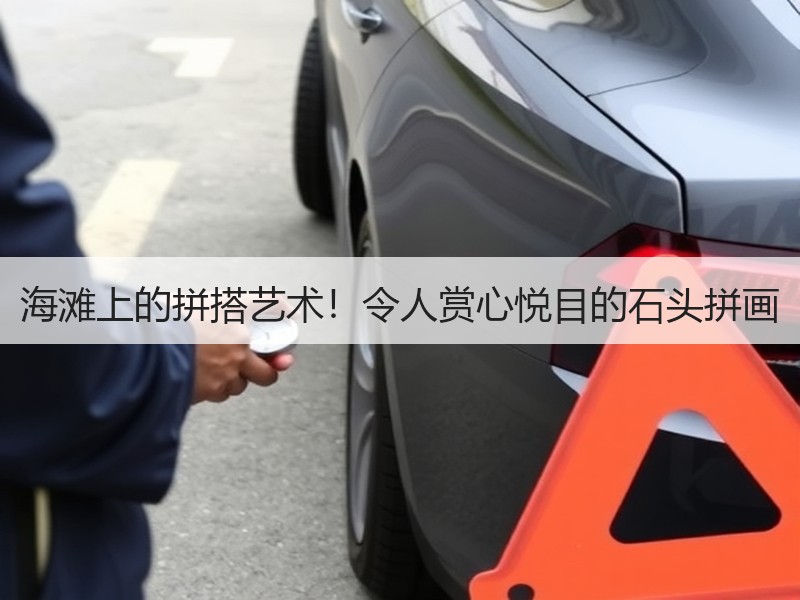 海滩上的拼搭艺术！令人赏心悦目的石头拼画