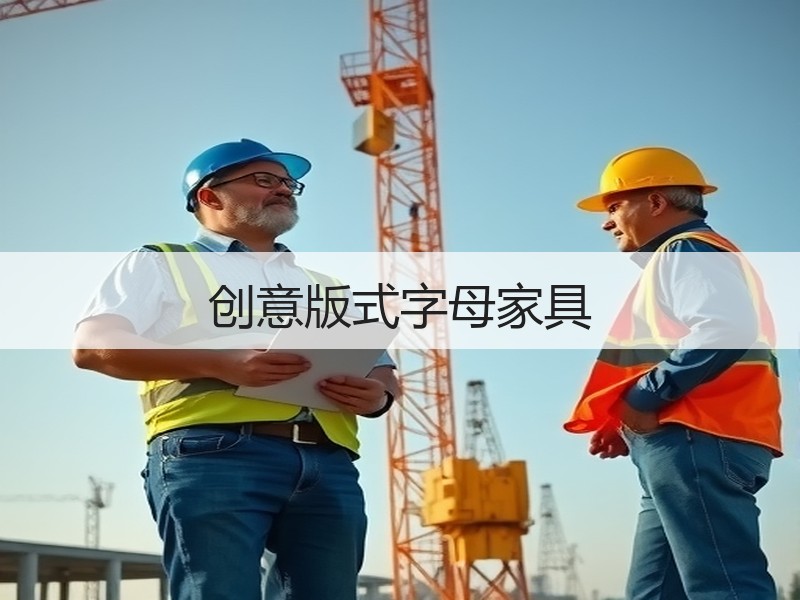 创意版式字母家具