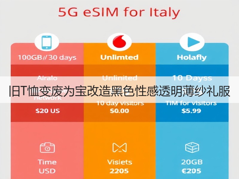 旧T恤变废为宝改造黑色性感透明薄纱礼服