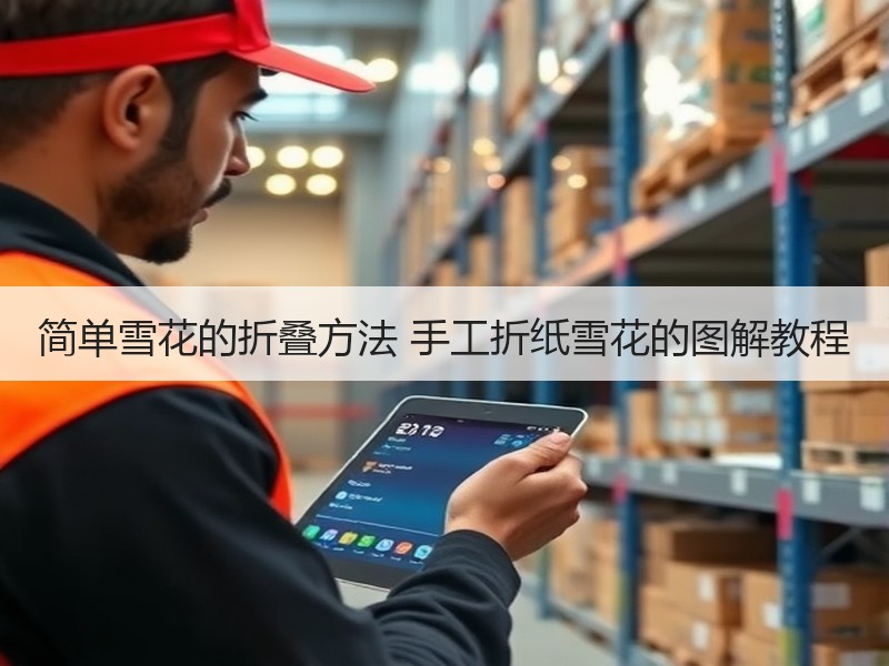 简单雪花的折叠方法 手工折纸雪花的图解教程
