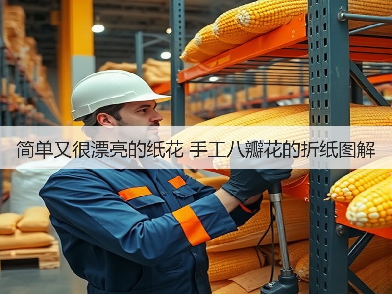 简单又很漂亮的纸花 手工八瓣花的折纸图解