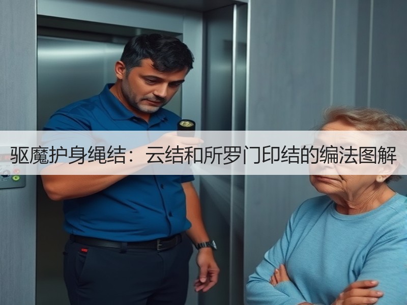 驱魔护身绳结：云结和所罗门印结的编法图解